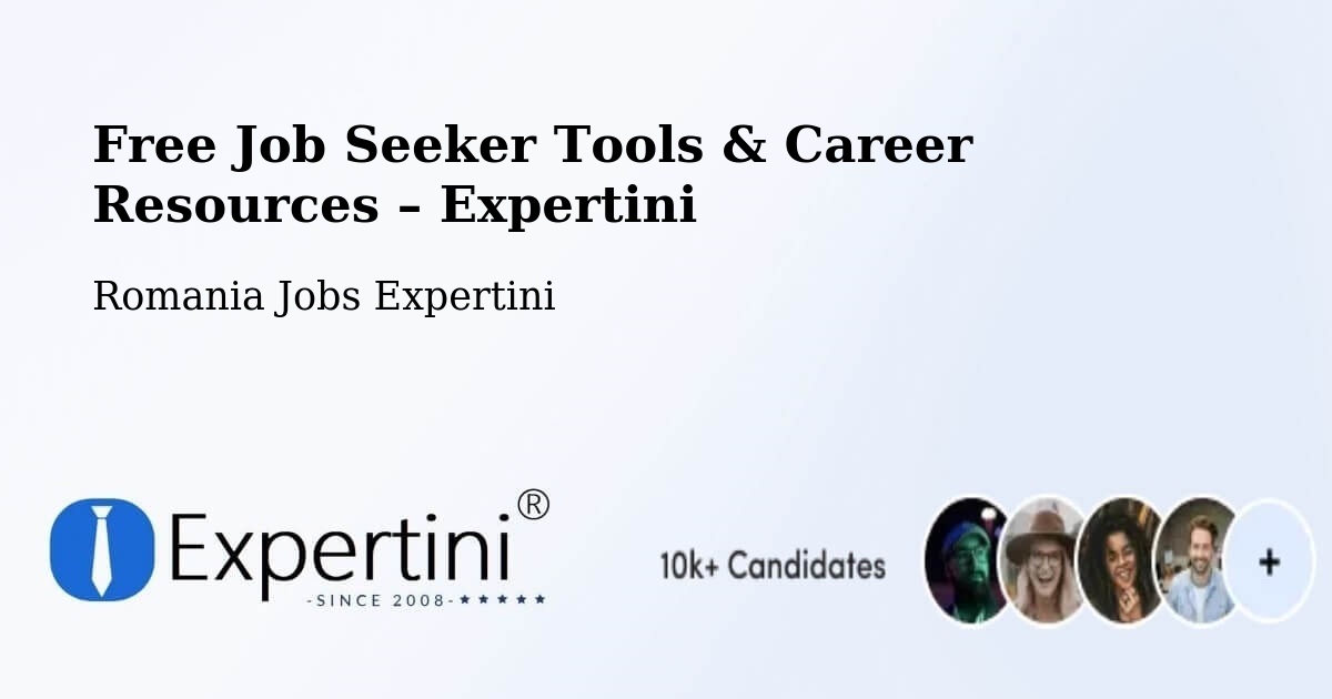 Free Job Seeker Tools & Career Resources – Studina - Studina, Romania Jobs Expertini