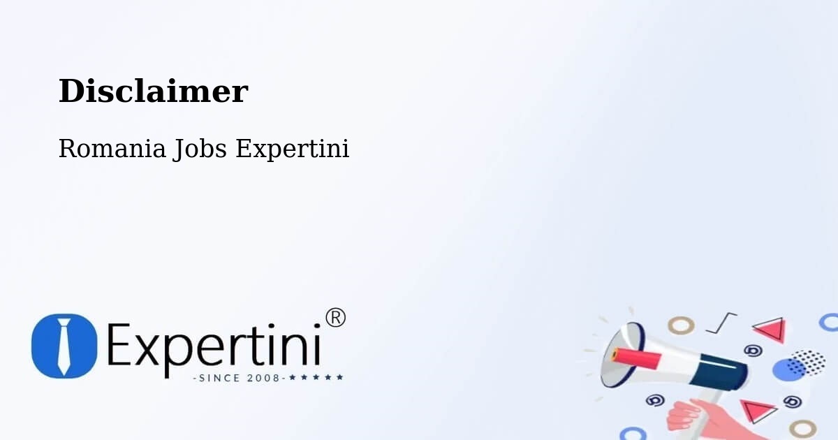 Disclaimer – Studina - Romania Jobs Expertini