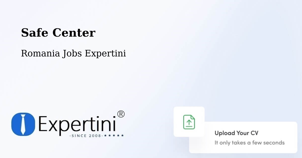 Safety Center – Studina - Romania Jobs Expertini